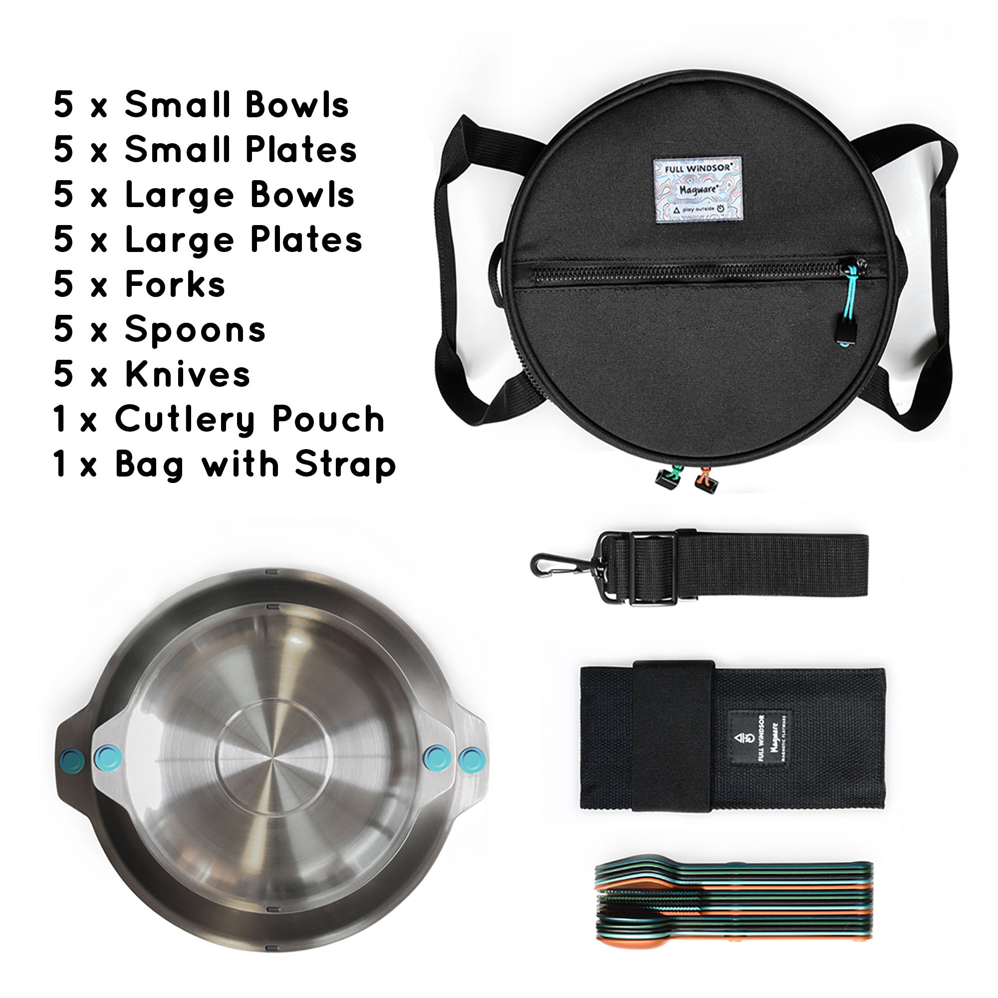 Magware - Magnetic Bowls, Plates, & Cutlery Sets – FULL WiNDSOR